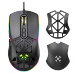Mouse Gamer Fortrek Striker RGB  12800DPI 1000Hz Com Fio Preto - Imagem 3