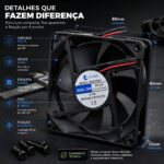 Cooler Microventilador Storm 2700 RPM  24V 80X80X25mm Preto - MVDC0007 - Imagem 5