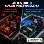 Cooler Microventilador Storm 2700 RPM  24V 80X80X25mm Preto - MVDC0007 - Imagem 7