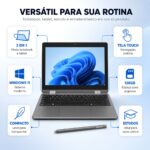 Notebook 2 em 1 Positivo Duo Tela 11.6" Intel Celeron N4500 4GB 128GB eMMC 11 Cinza - C4128E - Imagem 6