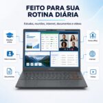 Notebook Positivo Vision C14 Lumina BA Tela 14.1" Celeron 8GB 128GB eMMC Linux Cinza - C8128AI-14 - Imagem 4