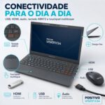 Notebook Positivo Vision C14 Lumina BA Tela 14.1" Celeron 8GB 128GB eMMC Linux Cinza - C8128AI-14 - Imagem 5