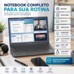 Notebook Positivo Vision C14 Lumina BA Tela 14.1" Celeron 8GB 128GB eMMC Linux Cinza - C8128AI-14 - Imagem 6