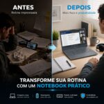 Notebook Positivo Vision C14 Lumina BA Tela 14.1" Celeron 8GB 128GB eMMC Linux Cinza - C8128AI-14 - Imagem 8
