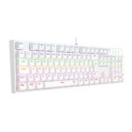 Teclado Gamer T-Dagger Rebel Mecânico Rainbow Switch Marrom USB Branco  - T-TGK328W-BR - Imagem 4