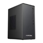 Gabinete Office Hayom 1 Fan 120mm Led Vermelho S/Fonte MICRO-ATX 2 Portas USB 2.0 Preto - GB1752