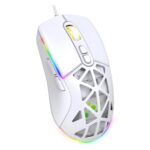Mouse Gamer Fortrek Striker RGB 12800DPI 1000Hz Com Fio Branco - 85979