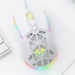 Mouse Gamer Fortrek Striker RGB 12800DPI 1000Hz Com Fio Branco - 85979 - Imagem 4