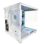 Gabinete Gamer Hayom 4 Fans S/Fonte RGB M-ATX Vidro Temperado Branco - GB1797 - Imagem 3
