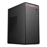Gabinete Office Hayom GB1751 Com 1 Fan Led Vermelha S/Fonte ATX 2 Portas USB 2.0 Preto - GB1751