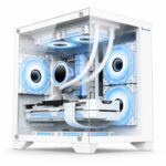 Gabinete Gamer Hayom 4 fans Micro ATX Mini ITX Branco - GB1791