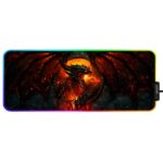 Mousepad Gamer Exbom Dragão Borda Led RGB 13 Cores 30x80cm - MP-LED3080C01