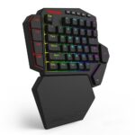 Teclado Gamer Redragon Diti One Hand RGB Switche UltraMag Magnético Preto - K585RGB-M - Imagem 2