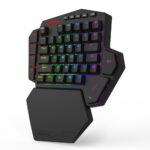 Teclado Gamer Redragon Diti One Hand RGB Switche UltraMag Magnético Preto - K585RGB-M - Imagem 3