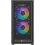 Gabinete Gamer Kalkan Vesir Flow S/Fan S/Fonte Micro-ATX Painel Frontal Mesh USB 3.0 Preto - KLK00082 - Imagem 3