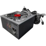 Fonte Gamer Kalkan Maxpower 850W ATX 80 Plus Bronze ATX 3.1 12VHPWR Cabos Flat Preto - Imagem 4