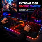 Mousepad Gamer Exbom Dragão Borda Led RGB 13 Cores 30x80cm - MP-LED3080C01 - Imagem 3