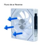 Cooler Fan Nordwind Reverse PWM ARGB 120mm Round5 White - Imagem 5