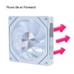 Cooler Fan Nordwind Forward PWM ARGB 120mm Round5 White - Imagem 5