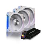 Kit 3 Fans Nordwind Round5 Forward PWM ARGB 120mm White - Imagem 3