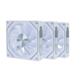 Kit 3 Fans Nordwind Round5 Forward PWM ARGB 120mm White - Imagem 4