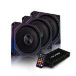 Kit 3 Fans Nordwind Round5 Forward PWM ARGB 120mm Black - Imagem 3