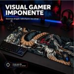 Mousepad Gamer Exbom Dragão Extragrande 70x35cm Antiderrapante Dobrável - MP-7035C51 - Imagem 8
