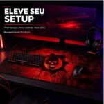 Mousepad Gamer Exbom Caveira Extragrande 70x35cm Antiderrapante Dobrável - MP-7035C32 - Imagem 8