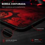 Mousepad Gamer Exbom Caveira Extragrande 70x35cm Antiderrapante Dobrável - MP-7035C32 - Imagem 7