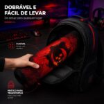 Mousepad Gamer Exbom Caveira Extragrande 70x35cm Antiderrapante Dobrável - MP-7035C32 - Imagem 6