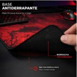 Mousepad Gamer Exbom Caveira Extragrande 70x35cm Antiderrapante Dobrável - MP-7035C32 - Imagem 4