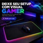Mousepad Gamer Exbom Borda Led RGB 13 Cores 35x25cm USB Preto - MP-LED2535 - Imagem 8