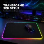 Mousepad Gamer Exbom Borda Led RGB 13 Cores 35x25cm USB Preto - MP-LED2535 - Imagem 3