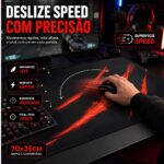Mousepad Gamer Exbom Monstro Speed 70X35cm Preto - MP-7035C42 - Imagem 5