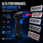 Leitor De Código De Barras Exbom Sem Fio 2.4GHZ USB - LCD-S600A - Imagem 2