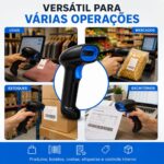 Leitor De Código De Barras Exbom Sem Fio 2.4GHZ USB - LCD-S600A - Imagem 6