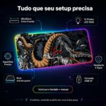 Mousepad Gamer Exbom Dragão Borda Led RGB 13 Cores 80x30cm - MP-LED3080C51 - Imagem 2