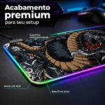 Mousepad Gamer Exbom Dragão Borda Led RGB 13 Cores 80x30cm - MP-LED3080C51 - Imagem 6
