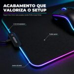 Mousepad Gamer Exbom Borda Led RGB 13 Cores 30x80cm USB Preto - MP-LED3080 - Imagem 5