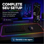 Mousepad Gamer Exbom Borda Led RGB 13 Cores 30x80cm USB Preto - MP-LED3080 - Imagem 8