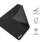 Mousepad Office Trust Superfície Suave Base Antiderrapante 210x250x3mm Preto - 24193 - Imagem 4