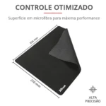 Mousepad Office Trust Superfície Suave Base Antiderrapante 210x250x3mm Preto - 24193 - Imagem 5
