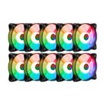 Kit 10 Fans TGT Humber ARGB 10x120mm Com Controladora Preto - TGT-HR10-BK01 - Imagem 2