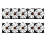 Kit 10 Fans TGT Humber ARGB 10x120mm Com Controladora Preto - TGT-HR10-BK01 - Imagem 3