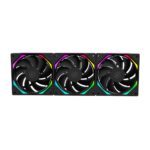 Kit 4 Fans Kalkan Halo ARGB 120mm 2200RPM Preto - KLK00019 - Imagem 2