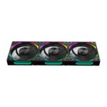 Kit 5 Fans Kalkan Halo ARGB 120mm 2200RPM Preto - KLK00019 - Imagem 3
