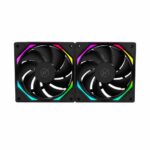Kit 2 Fans Kalkan Halo ARGB 120mm 2200RPM Preto - KLK00019 - Imagem 2
