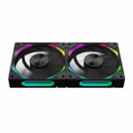 Kit 2 Fans Kalkan Halo ARGB 120mm 2200RPM Preto - KLK00019 - Imagem 3