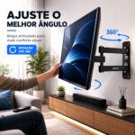 Suporte Articulado Para TV Exbom 26 a 55" Universal P/ Parede Até 360° - SPTV-E330 - Imagem 3