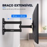 Suporte Articulado Para TV Exbom 26 a 55" Universal P/ Parede Até 360° - SPTV-E330 - Imagem 5